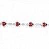 Bling Jewelry Sterling Ladybug Bracelet in Women's Link Bracelets