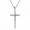 Faithful Devotion Crucifix Sterling Necklace in Women's Pendants