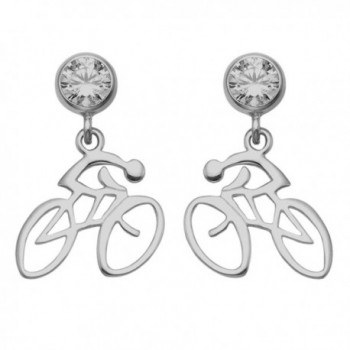 Sterling Silver Dangle Earrings Crystal