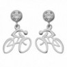 Sterling Silver Dangle Earrings Crystal