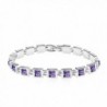 Princess Simulated Purple Amethyst Bracelet