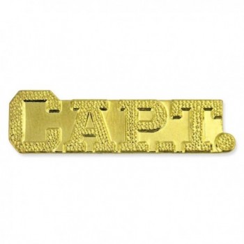Captain Gold Chenille Sports Lapel Pin - CI11CE8JKNB