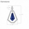 Kemstone Hollow Out Sapphire Earrings Geometry in Women's Drop & Dangle Earrings