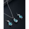 FANCYGIRL jewelry Crystal Necklace Earrings in Women's Jewelry Sets