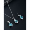 FANCYGIRL jewelry Crystal Necklace Earrings in Women's Jewelry Sets