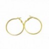 1.5 inch Hoop Earrings Gold or Silver tone Hoop Earrings - C412G0J1SI9
