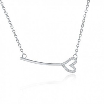 Rosa Vila Key With Heart Necklace - Horizontal Key Shaped Necklaces For Women - CE18996TAD8