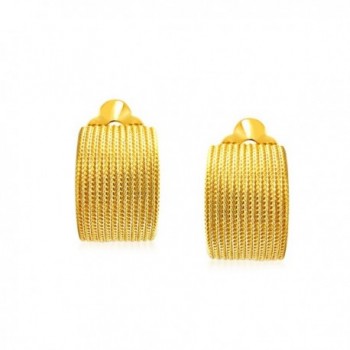 Bling Jewelry Plated Twisted Earrings