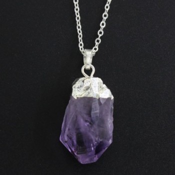 Natural Amethyst Necklaces Mothers Planted