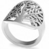 Stainless Steel Tree of Life Ring - CF12MAHGEBQ