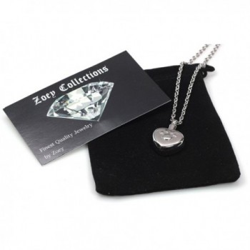 Embossed Necklace Cremation Keepsake Memorial in Women's Pendants