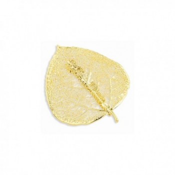 Perfect Jewelry Gift 24k Gold Dipped Aspen Leaf Pin - CD11MZWT7YN