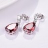 GULICX Silver Zircon Charming Earrings