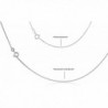Sterling Silver 1 1mm Necklace rhodium plated silver