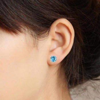 Casfine Birthstone Earrings Zirconia Diamond