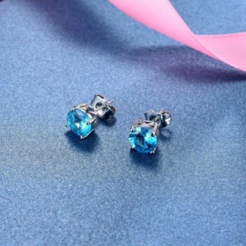 Casfine Birthstone Earrings Zirconia Diamond in Women's Stud Earrings