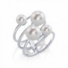 White Freshwater Cultured Pearl Multi Band MIa Ring - CC186GET3W7