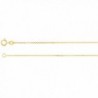 IceCarats Yellow Gold Filled 1.0mm Solid Diamond-Cut Cable Chain 16.00 Inch - CQ118CYDKMX