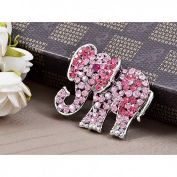 Alilang Womens Silvery Rhinestones Elephant