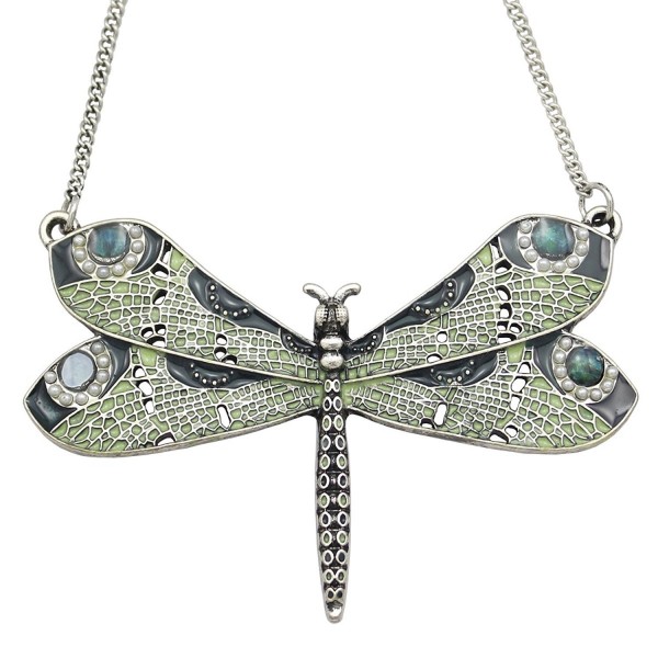 Vintage Fashion Victorian Dragonfly Simulated - Vintage Silver-tone - CT12O6YFYHA