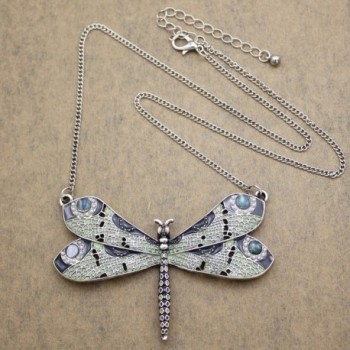 Vintage Fashion Victorian Dragonfly Simulated in Women's Pendants