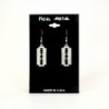 Gothic Dangle Earrings Polished Silver in Women's Drop & Dangle Earrings