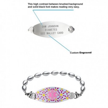 Divoti Engraved Bracelet Stainless Pink 6 0