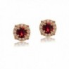 Flashed Sterling Earrings Swarovski Crystals in Women's Stud Earrings