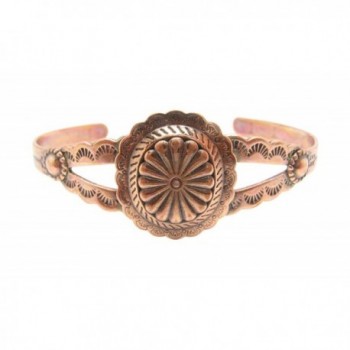 Women's 6 1/2 Inch Copper Cuff Bracelet CB090 - 3/4 of an inch wide - CM126Q90DYD