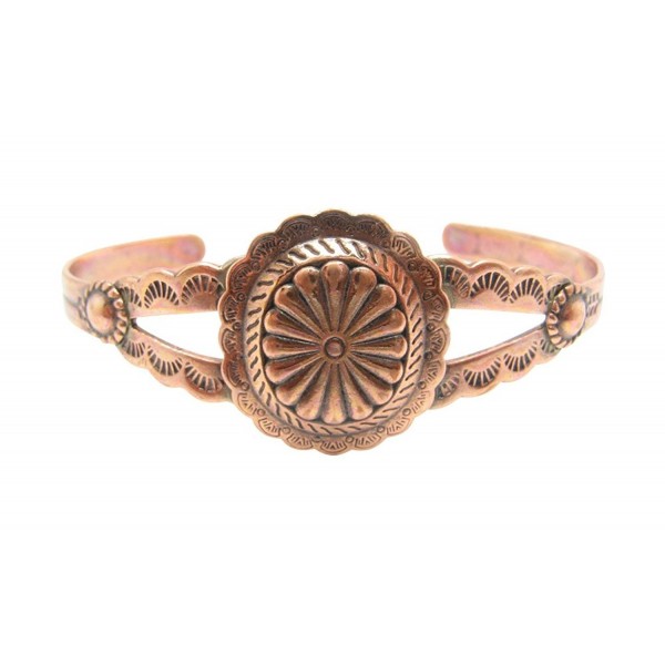 Women's 6 1/2 Inch Copper Cuff Bracelet CB090 - 3/4 of an inch wide - CM126Q90DYD