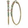 Sorrelli "Gem Pop" Crystal and Semi-Precious Encrusted Hoop Earrings - CX17XMOMYKZ