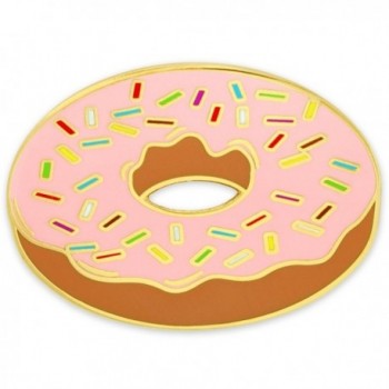 PinMart's Donut with Sprinkles Enamel Lapel Pin - CE12NYGD0MG