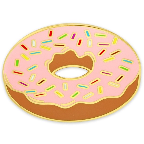 PinMart's Donut with Sprinkles Enamel Lapel Pin - CE12NYGD0MG