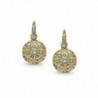 Flashed Sterling Filigree Leverback Earrings