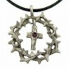 Religious Pendant Crystal Adjustable Necklace - C111E4NHQPD