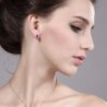 Created Sapphire Sterling Earrings Jackets in Women's Stud Earrings