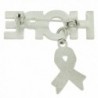 PinMarts Orange Awareness Ribbon Enamel in Women's Brooches & Pins