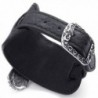 KONOV Womens Crystal Leather Bracelet