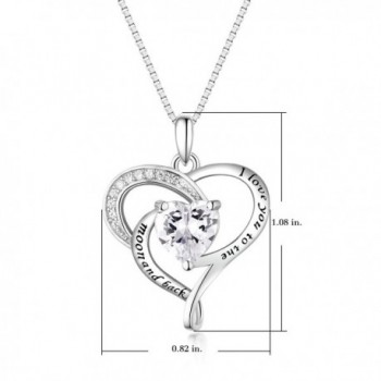 Sterling Silver Necklace Heart Pendant in Women's Pendants
