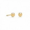 14k Gold Tiny Ball Stud Earrings Extra Small Size (2mm) - CM12D8W5RR9