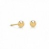14k Gold Tiny Ball Stud Earrings Extra Small Size (2mm) - CM12D8W5RR9