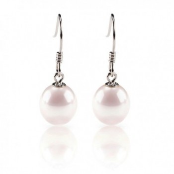 PAVOI Freshwater Cultured Pearl Earrings Dangle Studs - AAA Handpicked Quality - CG12LNTH81R