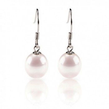 PAVOI Freshwater Cultured Pearl Earrings Dangle Studs - AAA Handpicked Quality - CG12LNTH81R