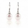 PAVOI Freshwater Cultured Pearl Earrings Dangle Studs - AAA Handpicked Quality - CG12LNTH81R