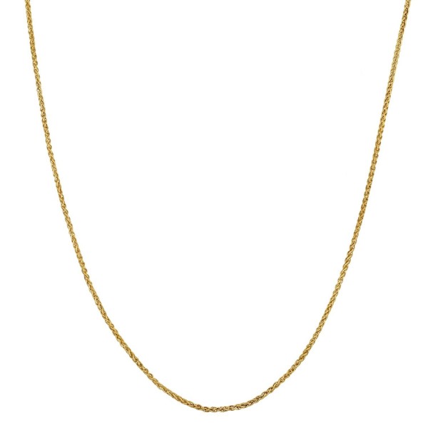 14k Yellow Gold Filled 1-mm Wheat Chain (18 Inch) - CD1184JGYPV