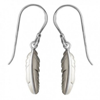 Boma Sterling Silver Matte Feather Earrings - CW11HEKPY57