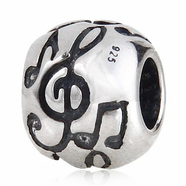Melody Music Note Charm 925 Sterling Silver Table G Clef Charm for Charms Bracelet - C817YCUELM2
