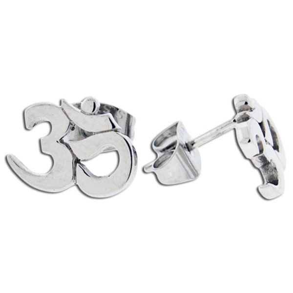 Sacred Om Surgical Steel Stud Earrings - CO11CIAD071