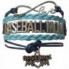 Baseball Mom Bracelet- Baseball Jewelry For Moms - Perfect Gift for Baseball Moms - " Blue " - CI12FOTT69J