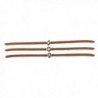 Lux Accessories Women's Black Classic Choker Collar Necklace 3Pc Set - Brown Suede - CM17YHIK05G